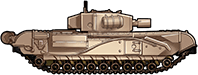 Sideview of Churchill AVRE